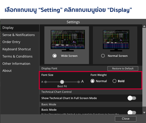setting