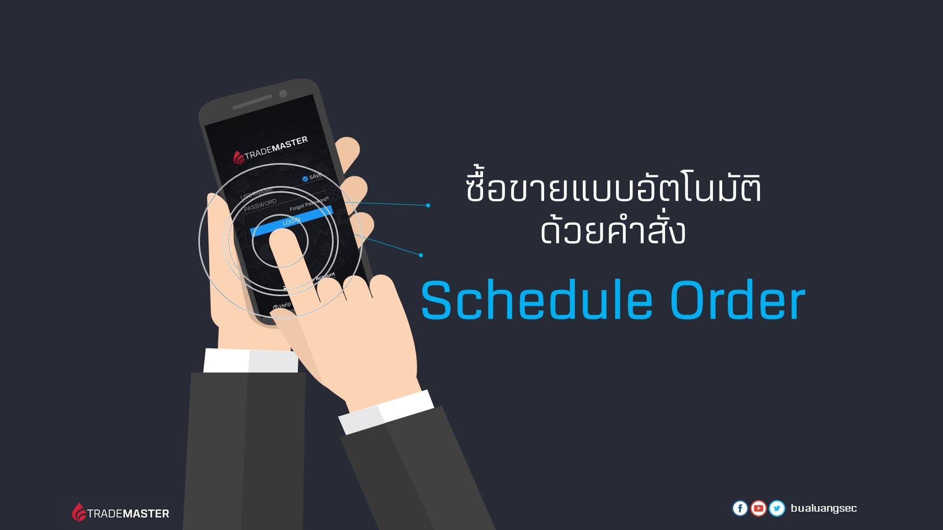 schedule order with trade master
